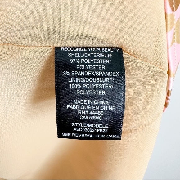 NWOT AFRM Doss Dress in Blush Checkered, Pink and Green Size XS - Picture 13 of 13